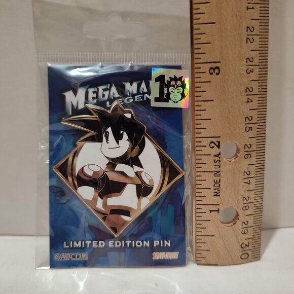 Mega Man Legends Rock Volnutt Enamel Pin Official Capcom Limited Edition Emblem - Picture 2 of 2
